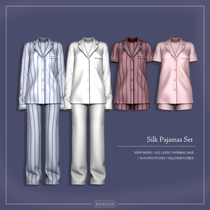 sims 4 pajamas cc set