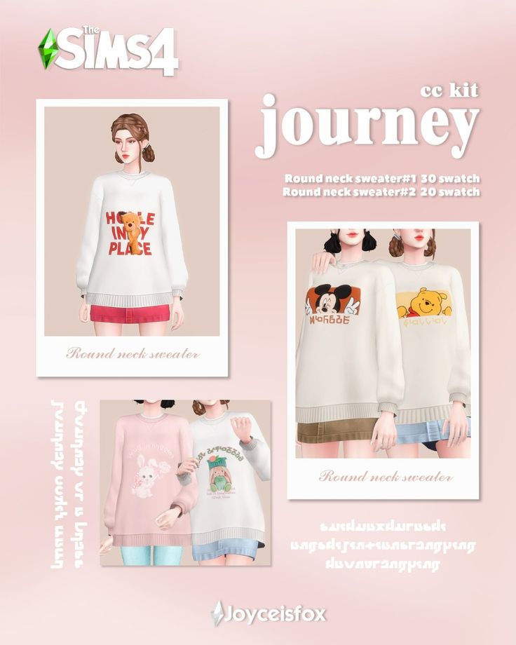 sims 4 round neck sweater cc