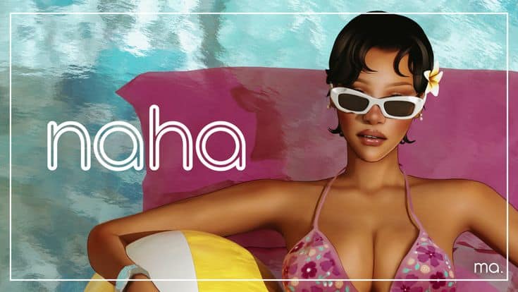 sims 4 short hair with flower accessory