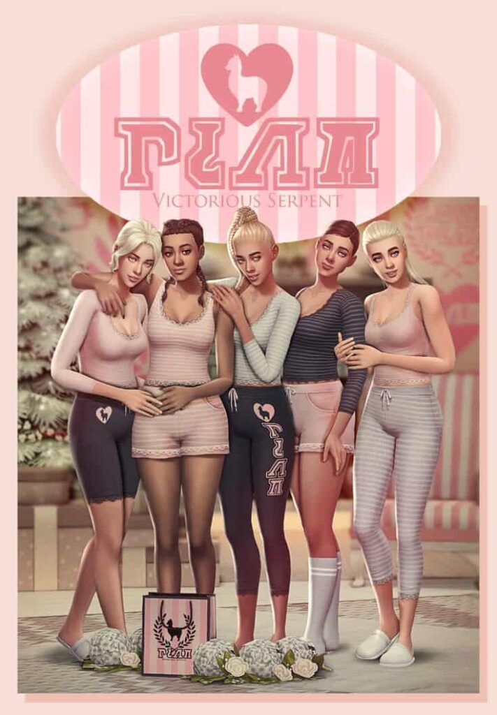 sims 4 sleepwear cc set