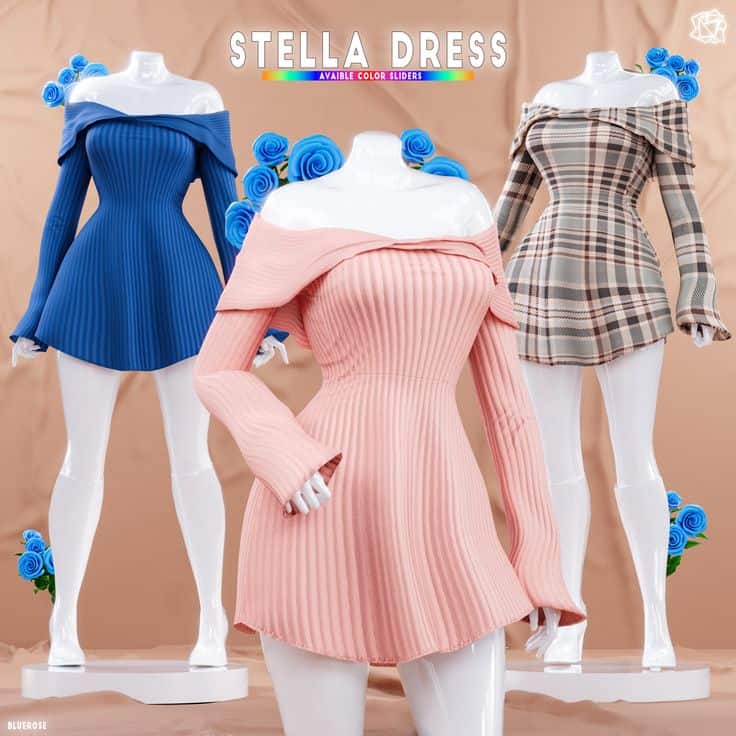 sims 4 stella dress cc