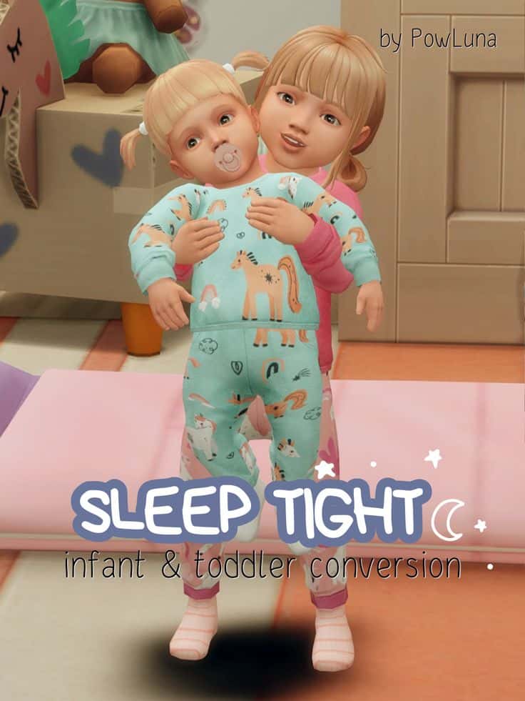 sims 4 toddler and infant pajamas