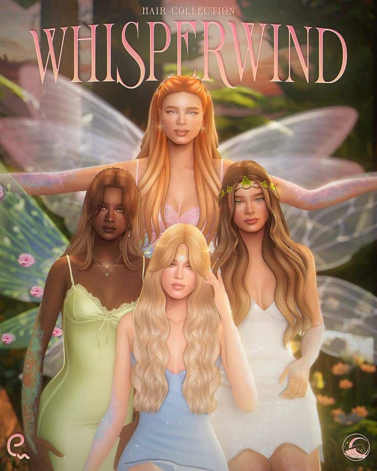 whisperwind hair cc collection