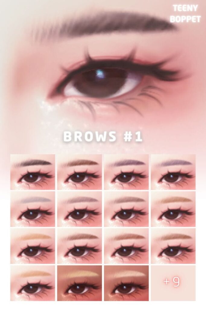 best sims 4 eyebrows cc pack
