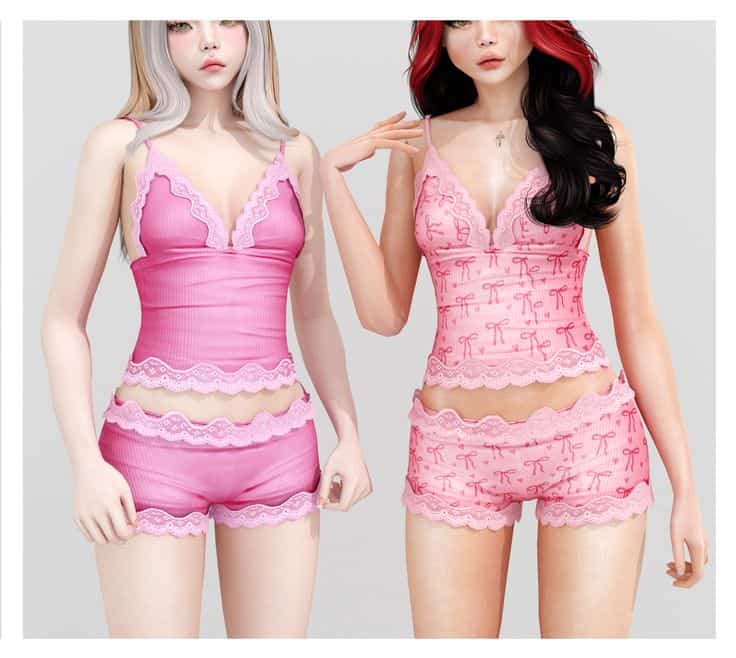 lorela sims 4 sleepwear set