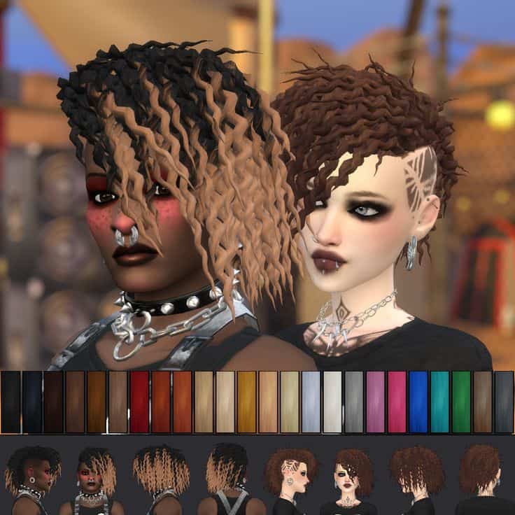 sims 4 curly cc hair