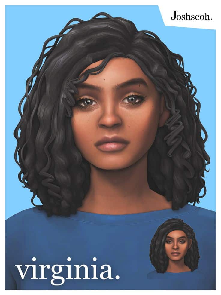 sims 4 curly hair cc finds
