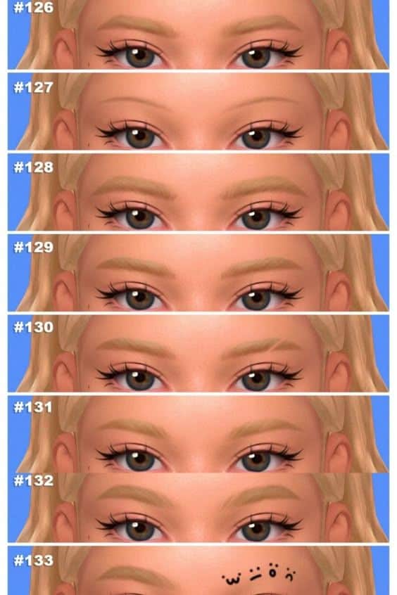 sims 4 eyebrows collection