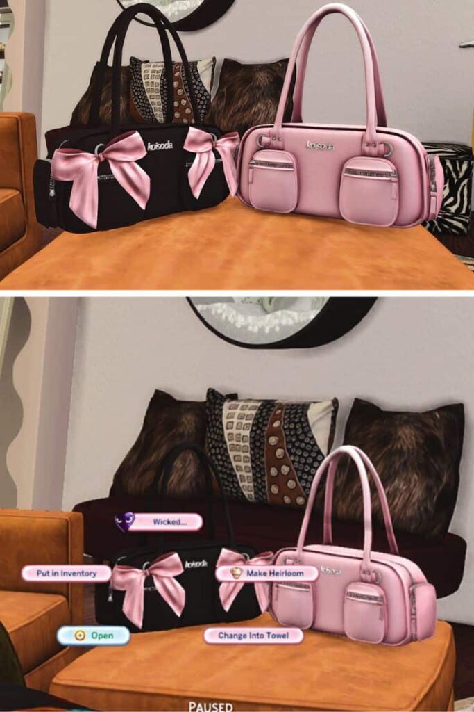 sims 4 functional bag cc