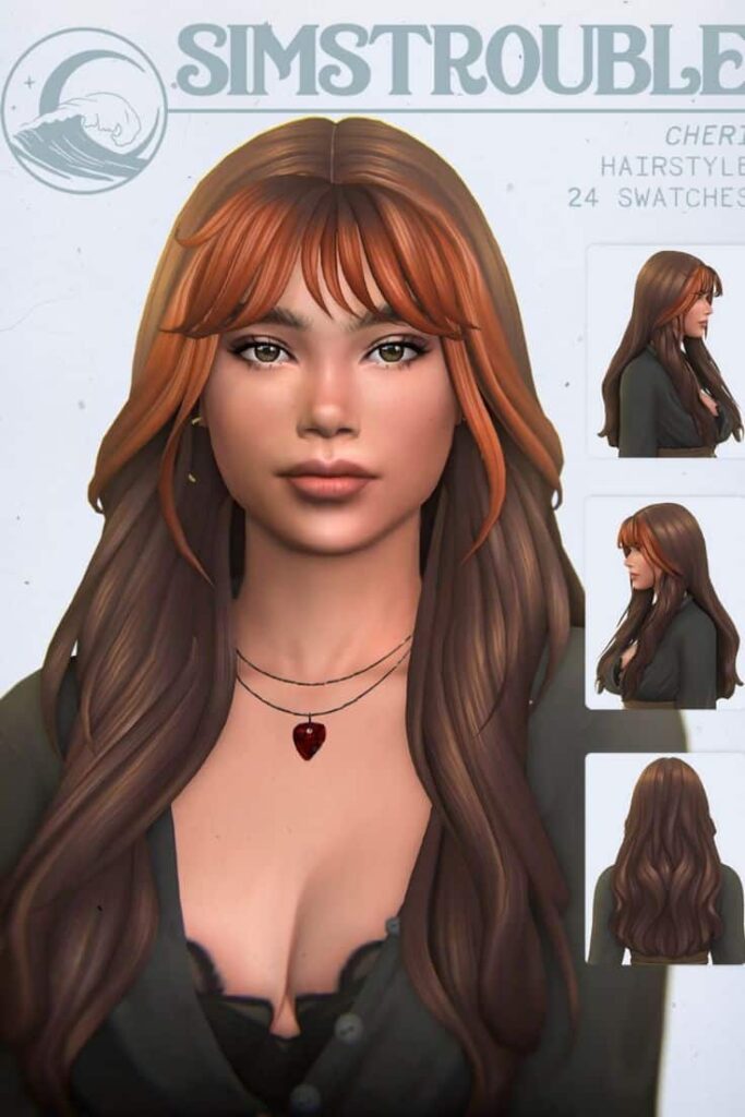 sims 4 long and wavy hair