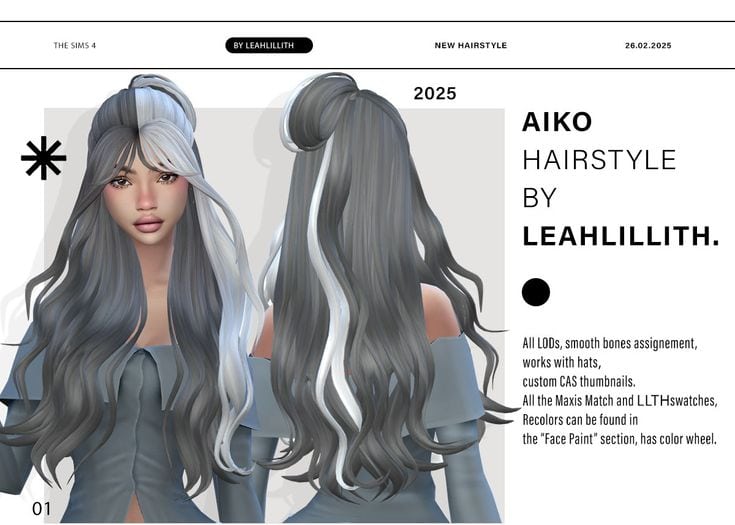 sims 4 long hair maxis match