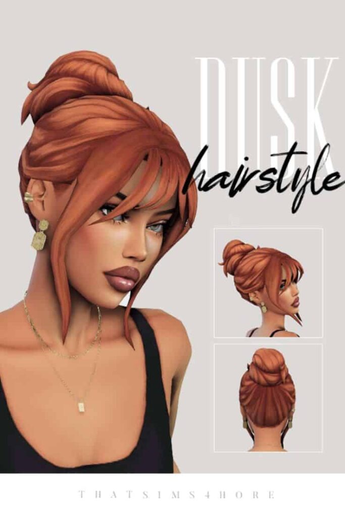 sims 4 messy bun