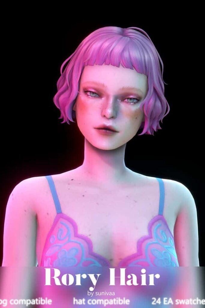 sims 4 short bob hair cc