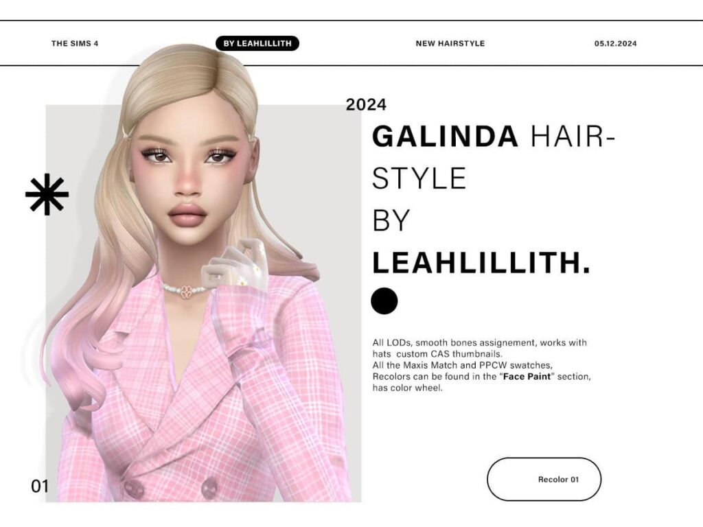 sims 4 side parted hair cc