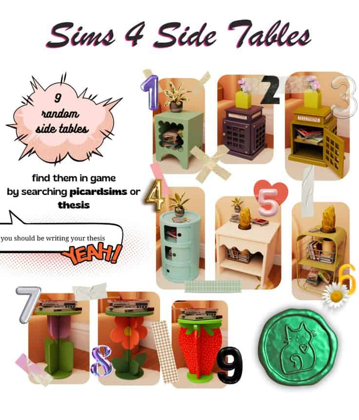 sims 4 side tables