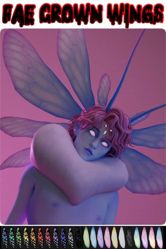 sims 4 grown wings cc