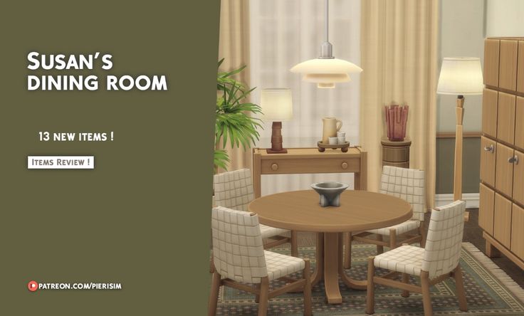 23+ Best Sims 4 Dining Room CC: Dining Tables, Chairs, Decor & More!
