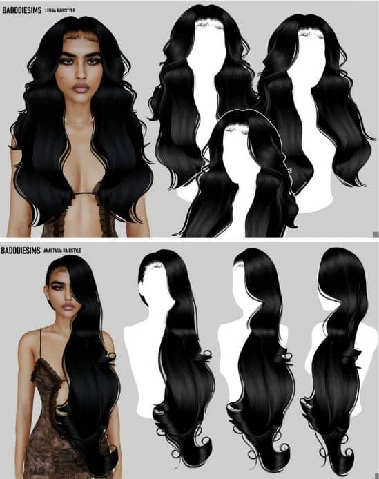 long hair cc collection