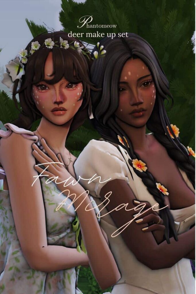 sims 4 deer makeup set