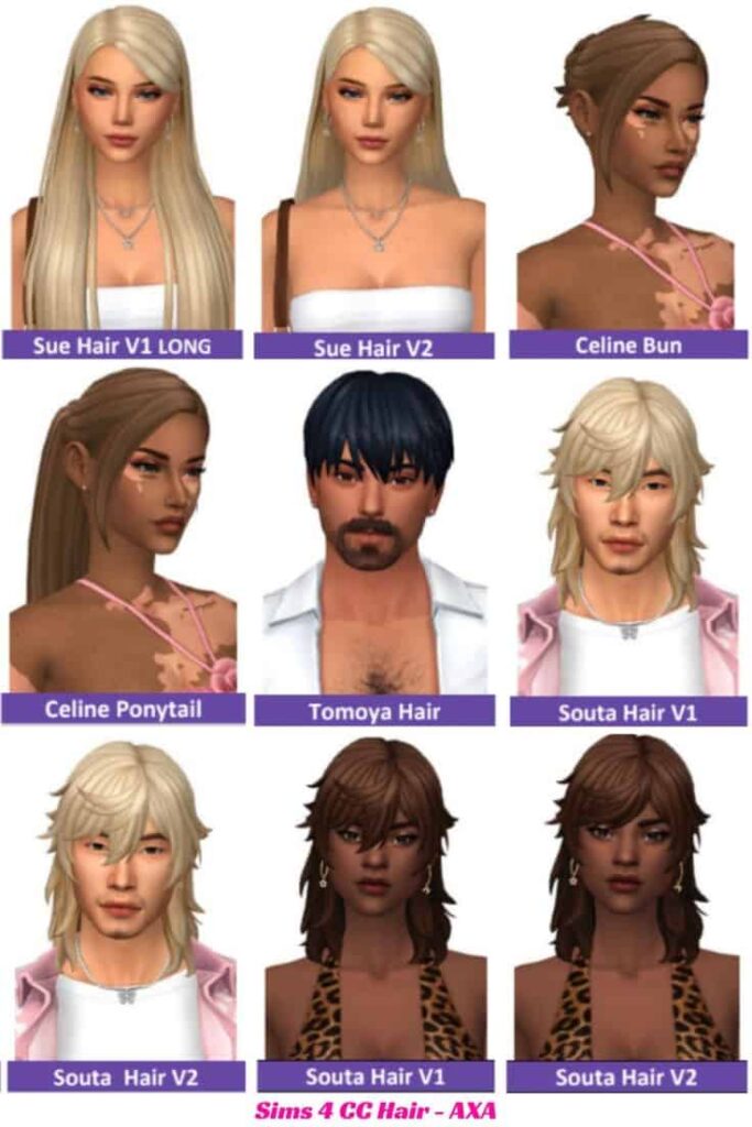 sims 4 hair cc pack