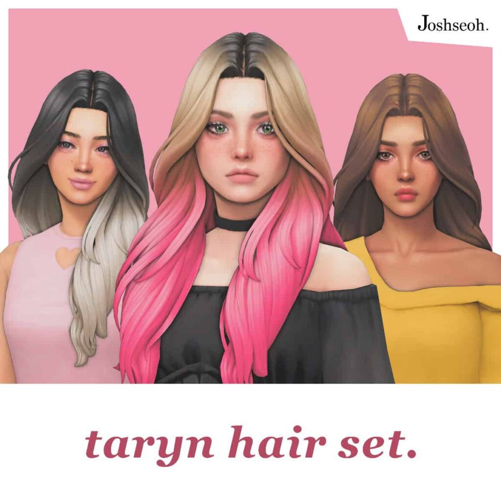 sims 4 hair cc set