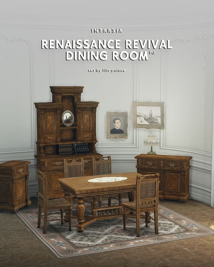 23+ Best Sims 4 Dining Room CC: Dining Tables, Chairs, Decor & More!