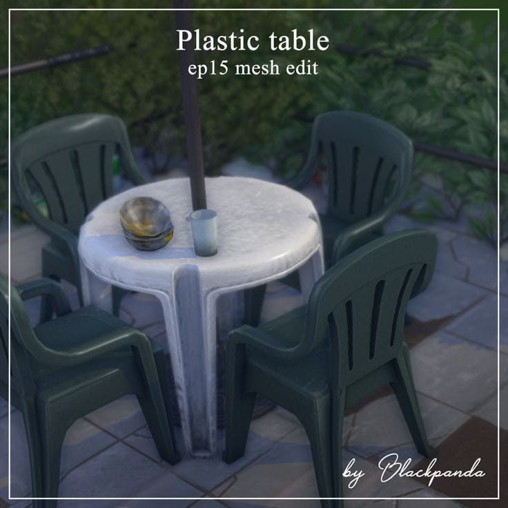 sims 4 plastic table cc