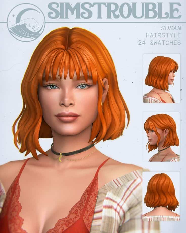 sims 4 shoulder length hair