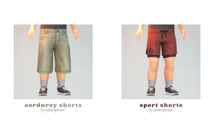 sims 4 toddler shorts