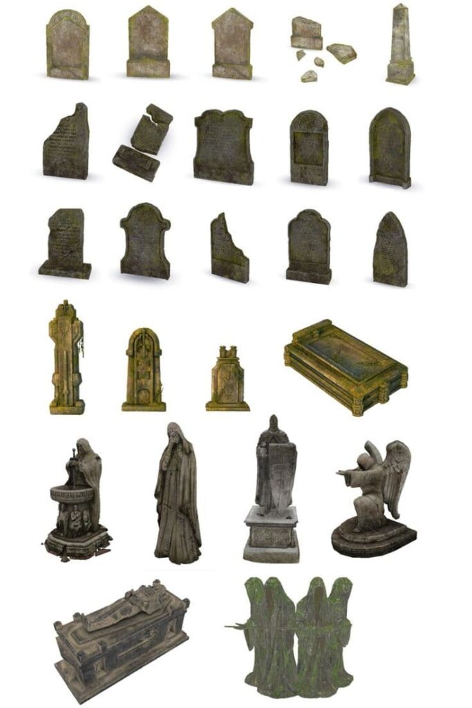 sims 4 tombstones set
