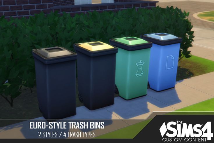 sims 4 trash bins