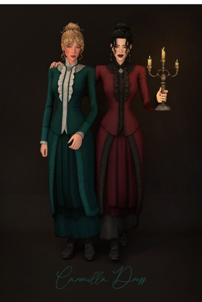 sims 4 victorian dress cc