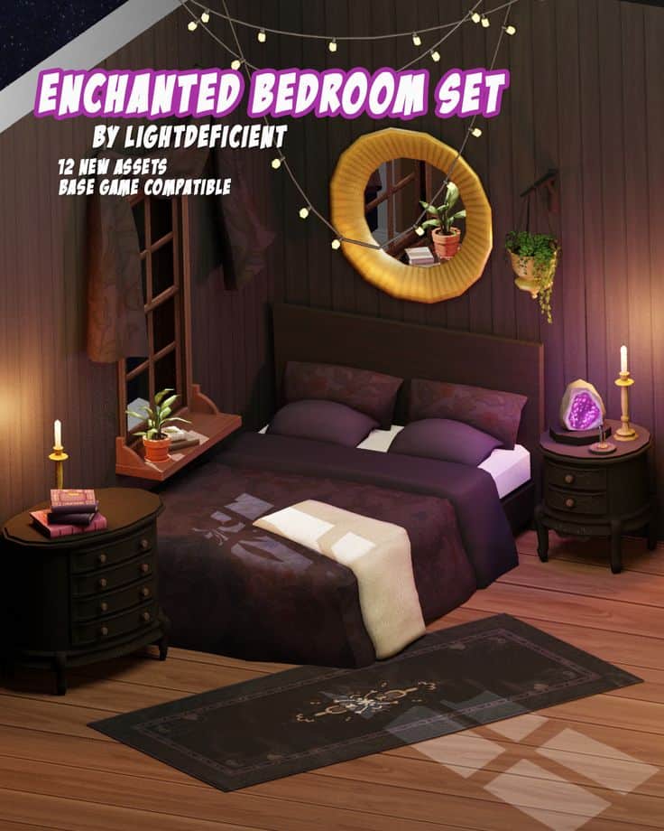 bedroom cc set sims 4