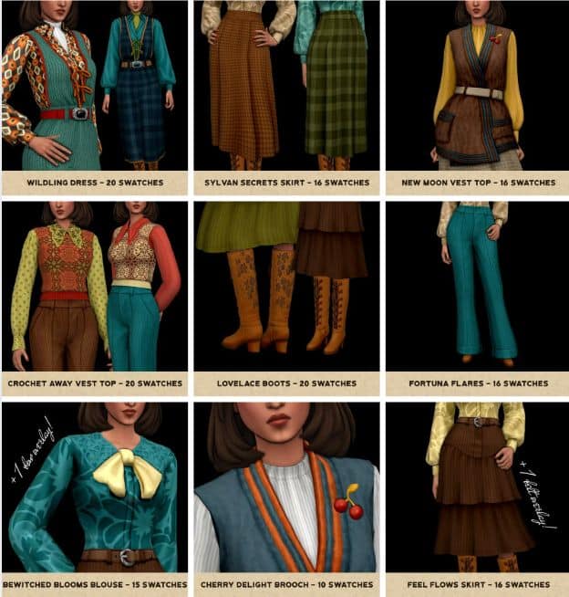sims 4 70s dress