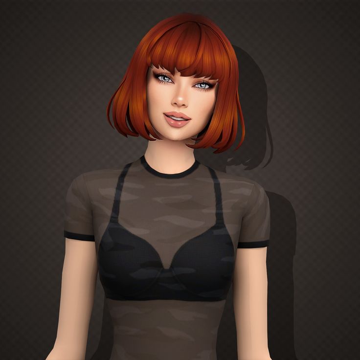 sims 4 bob with bangs