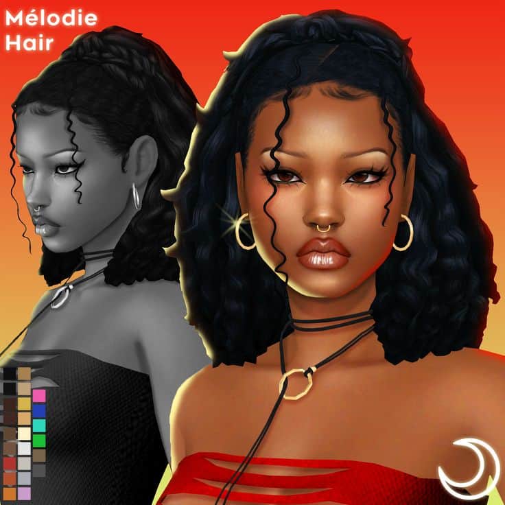 sims 4 braided hair