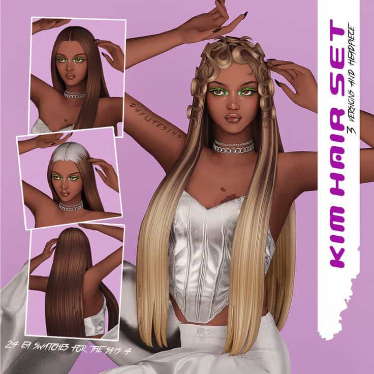 sims 4 cc hair set