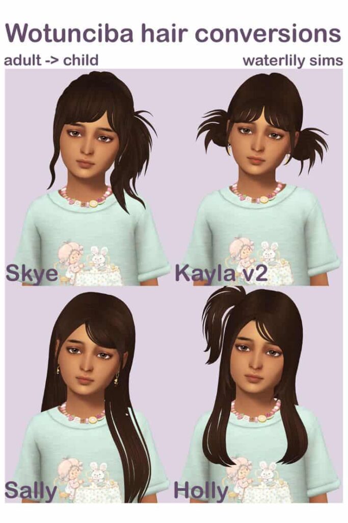 sims 4 child hair conversion