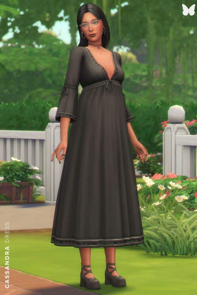 sims 4 gothic dress cc