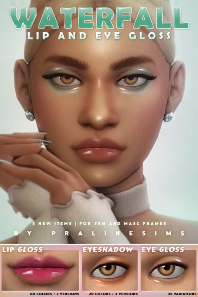 sims 4 lip and eye gloss cc