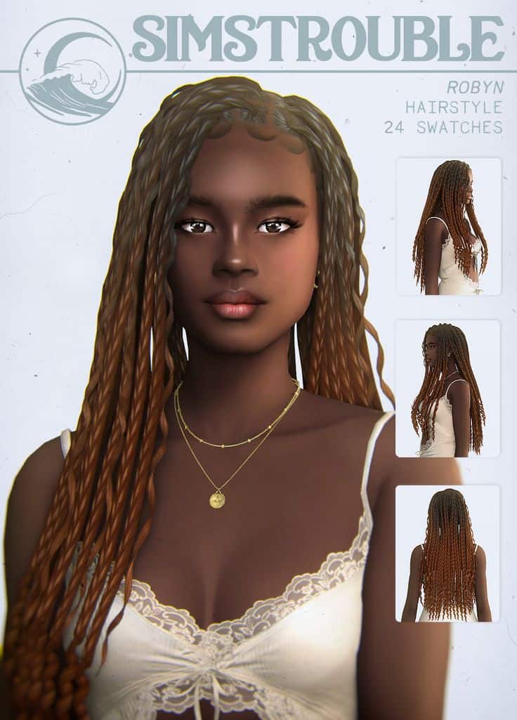 sims 4 long braids