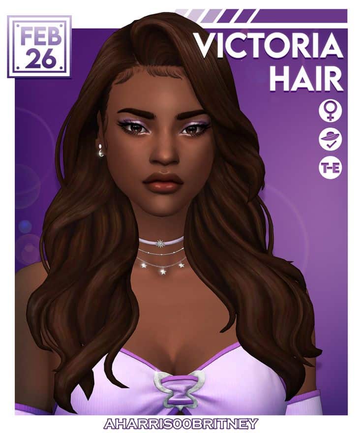 sims 4 wavy hairstyle