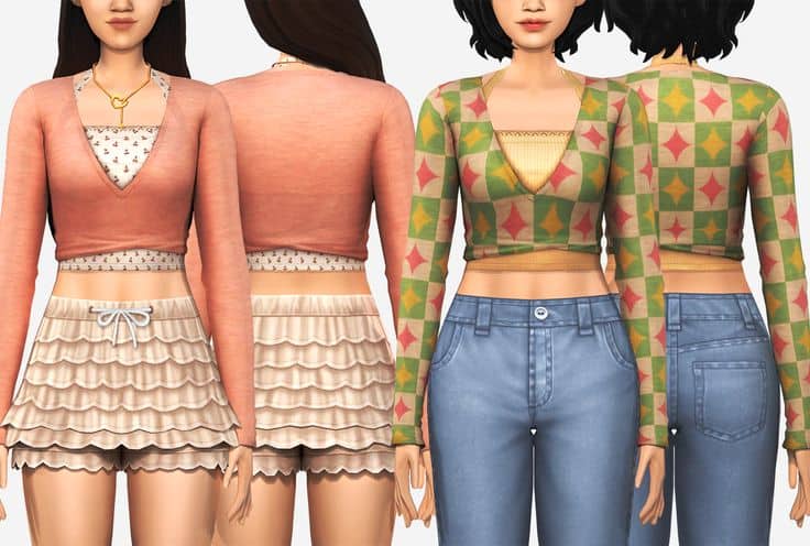 sims 4 crop tops maxis match