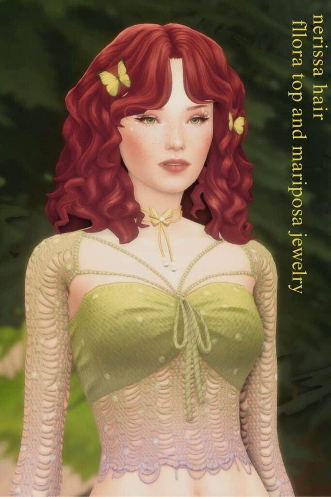 sims 4 curly hairstyle with clips