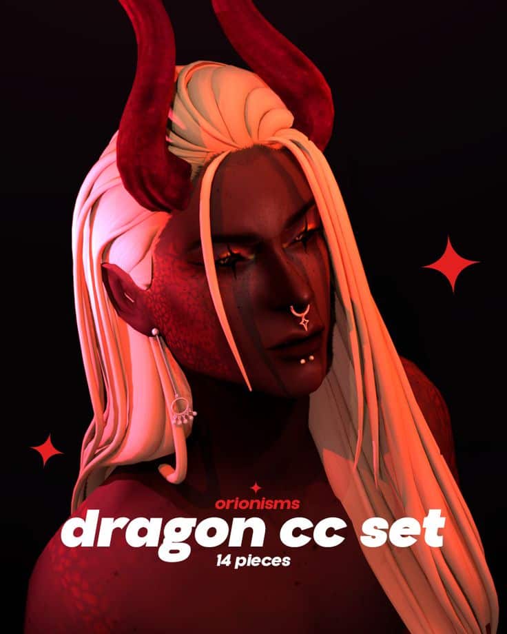 sims 4 dragon cc set