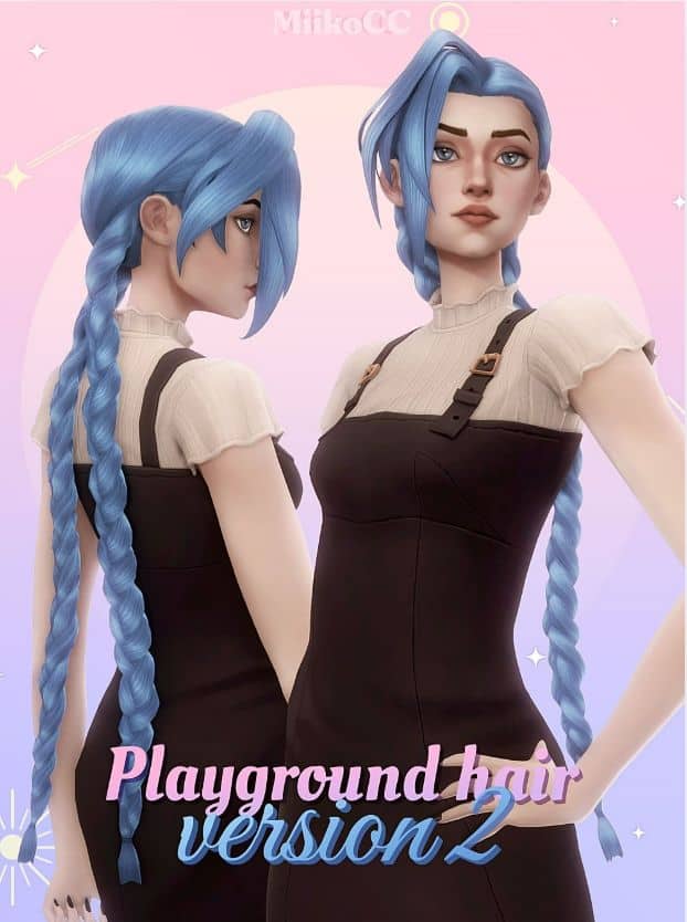sims 4 long braids