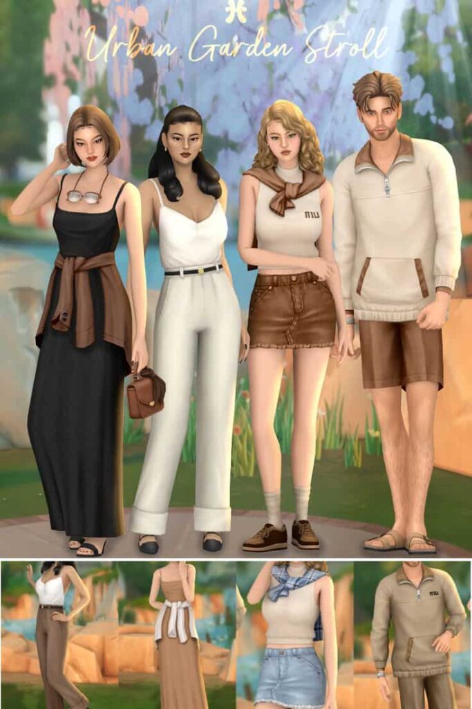 sims 4 male and female clothes
