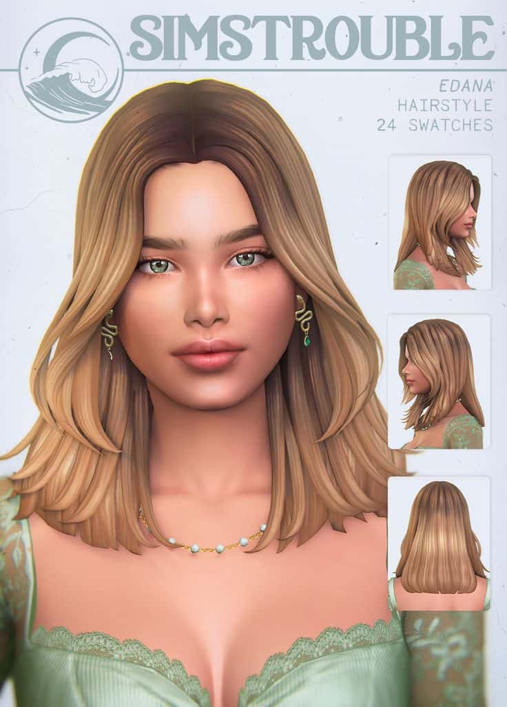sims 4 shoulder length hair cc