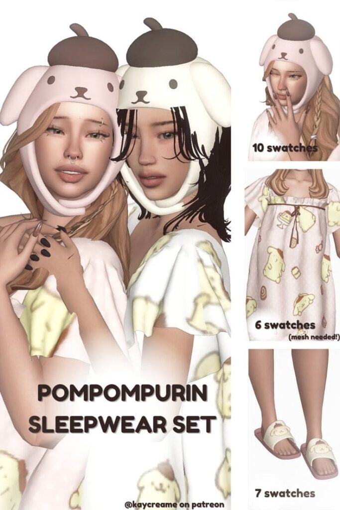 sims 4 sleepwear set