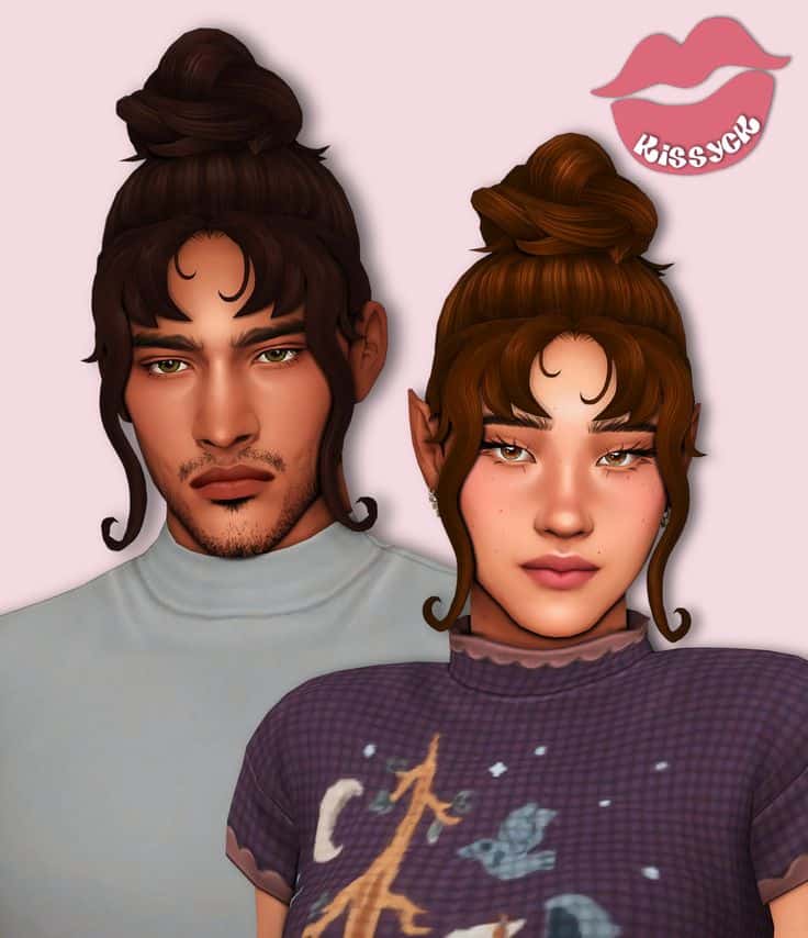 sims 4 top bun cc